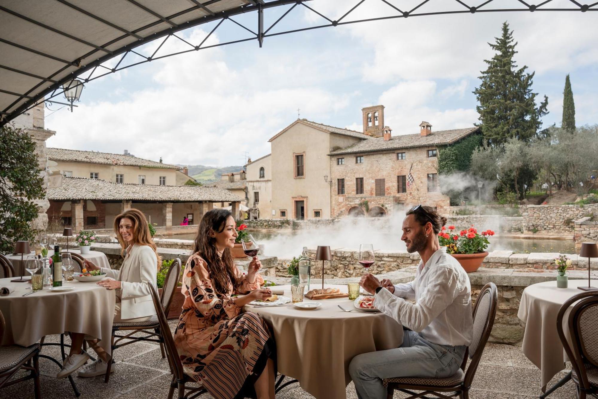 Albergo Le Terme Bagno Vignoni Exteriör bild